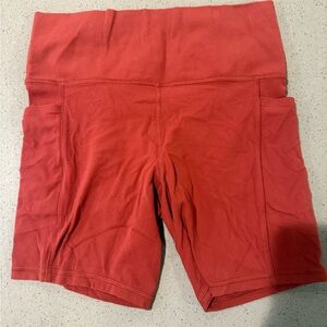 Athleta Women's Red Bike Shorts
